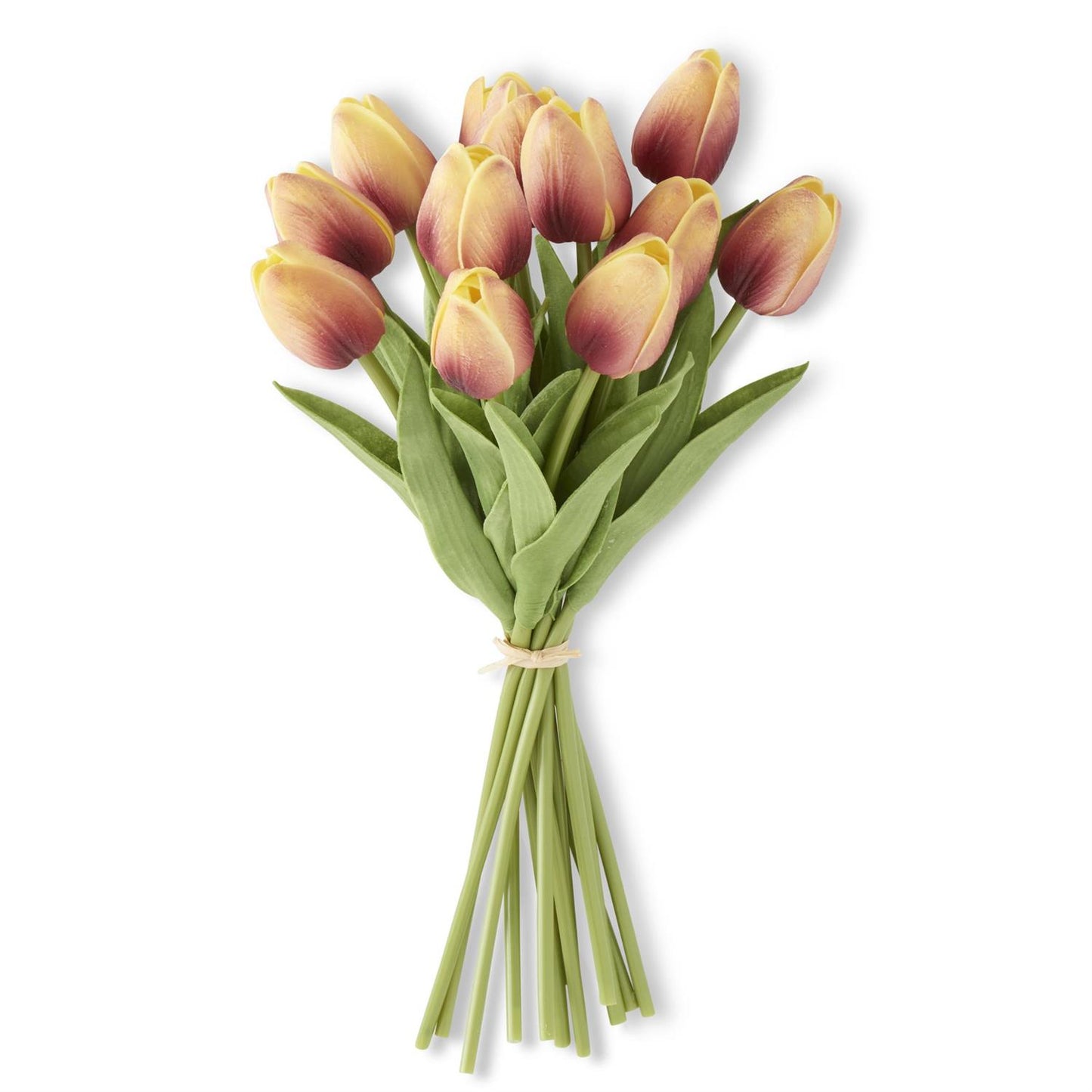 Real Touch Mini Tulip Bundle - Orange to Yellow Ombre