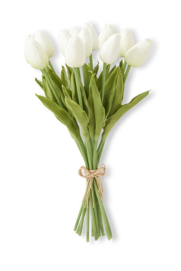 Real Touch Mini Tulip Bundle - White