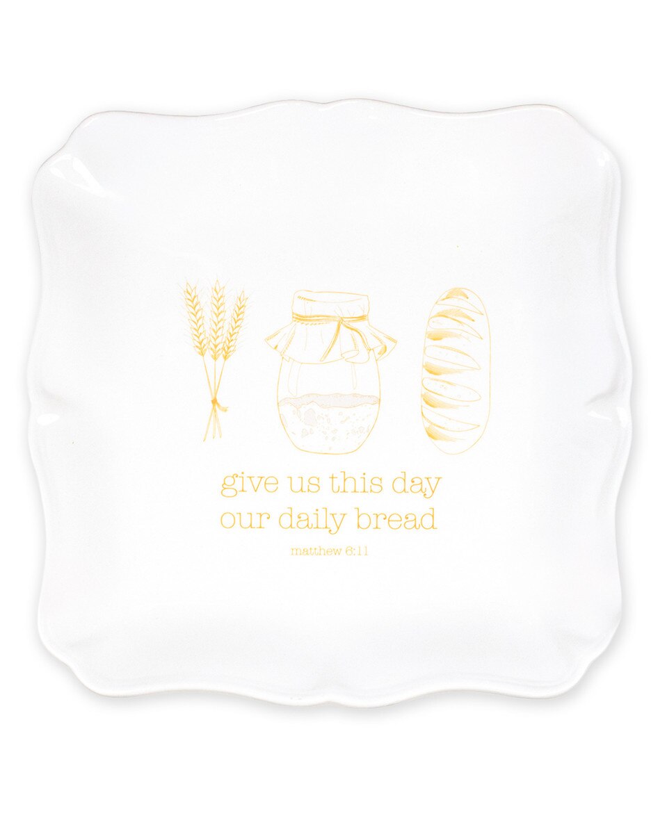 Give Us This Day Square Platter