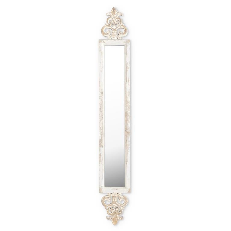 Whitewashed & Gold Wall Mirror