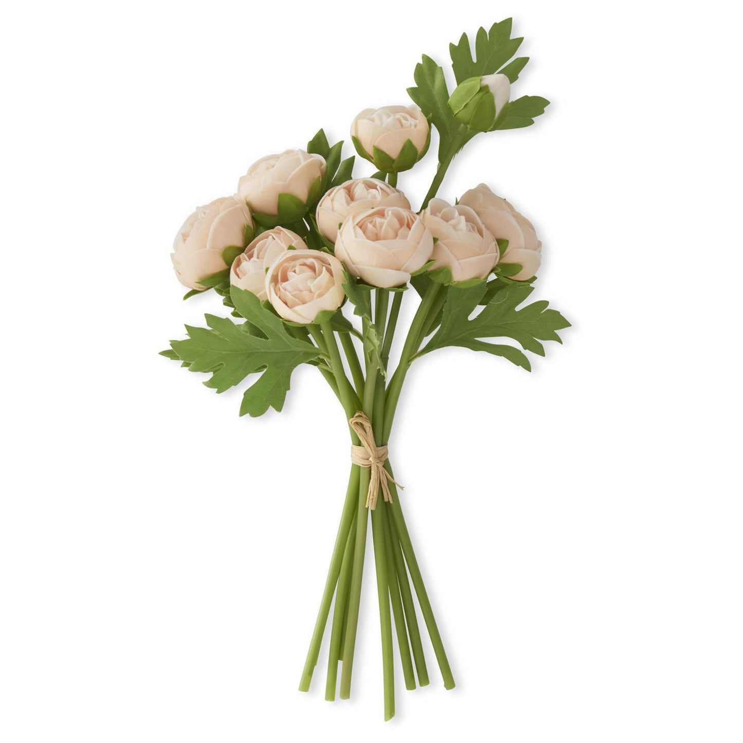 Real Touch Ranunculus Bundle - Light Peach