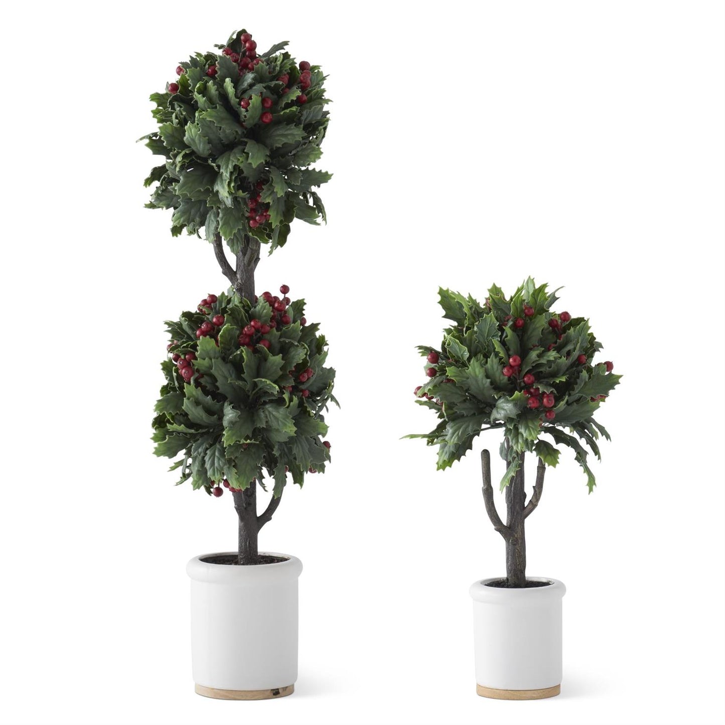 Holly Ball Topiaries