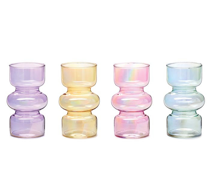 VASE IRIDESCENT BUBBLE ASTD