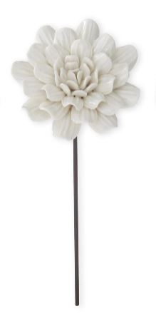 White Resin Flower Picks