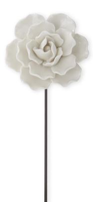 White Resin Flower Picks