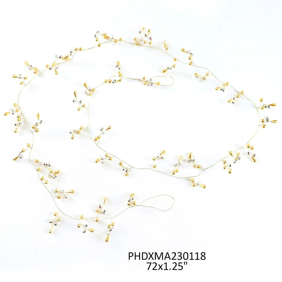 Silver and Gold Beaded Garland
