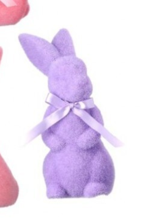 6 - 8.5" Flocked Easter Bunny