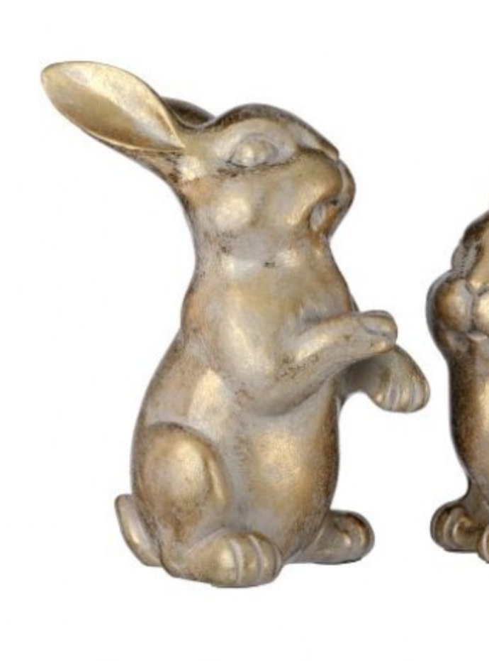 Resin Gold Bunny
