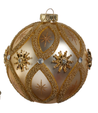 Star and Jewel Ball Ornament