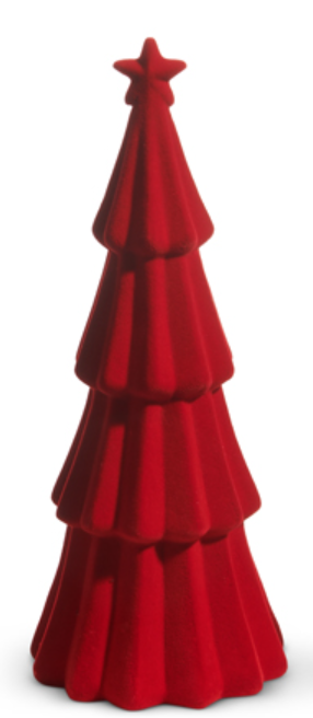 Tiered Flocked Trees
