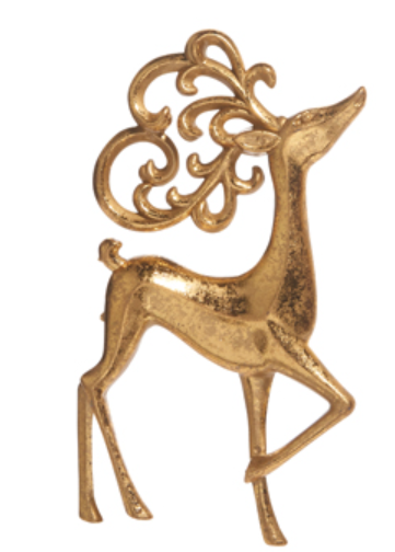5.25" Ornate Deer Ornament