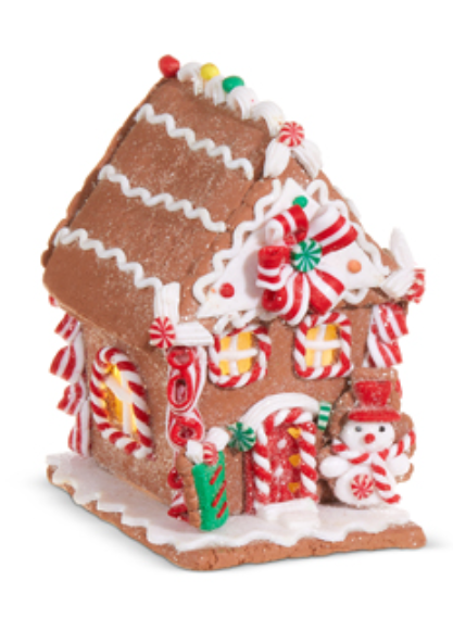 Lighted Gingerbread House