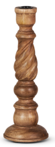 Set of 3 Wooden Candle Sticks