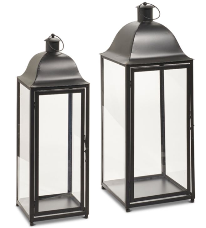 Black Floor Lanterns