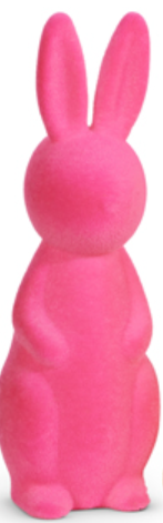 15" Bright Flocked Bunny