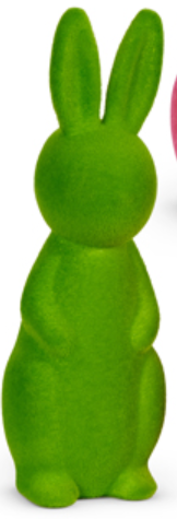 15" Bright Flocked Bunny