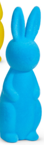 15" Bright Flocked Bunny
