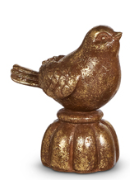 Antique Brass Birds on Pedestals