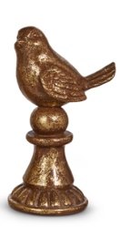 Antique Brass Birds on Pedestals
