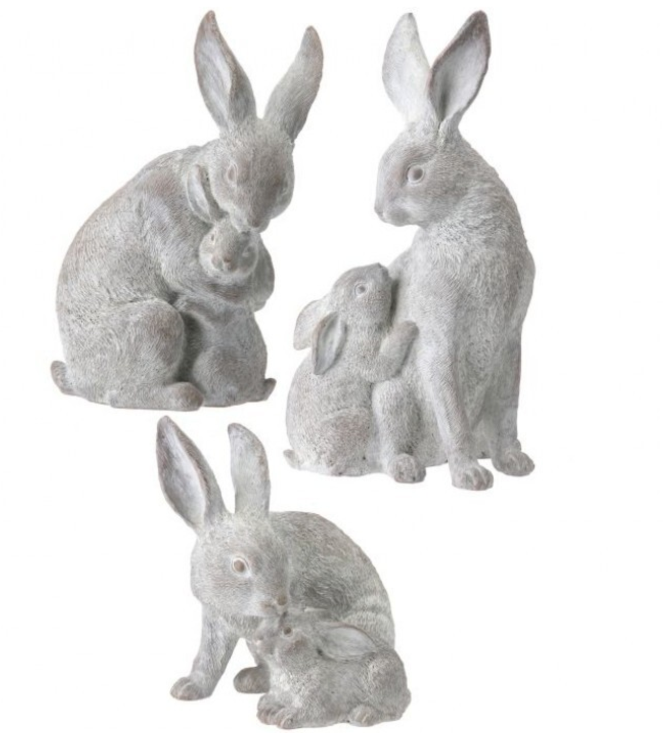 Resin Mother & Child Bunny