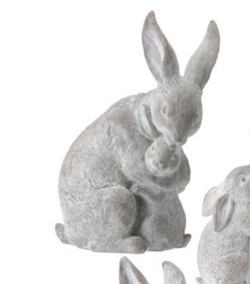 Resin Mother & Child Bunny