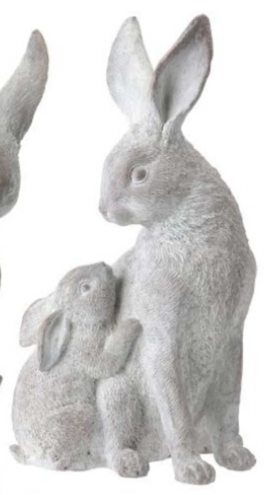 Resin Mother & Child Bunny