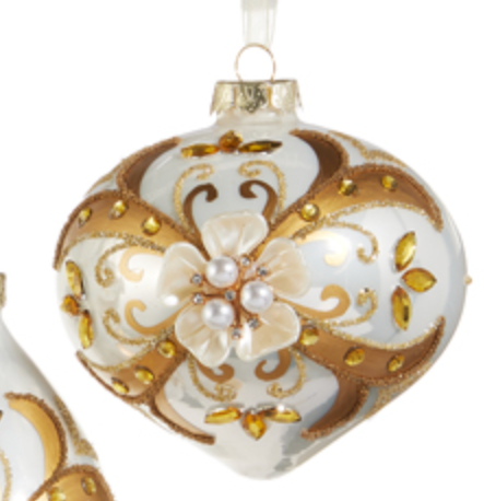 Floral Embellished Ornament