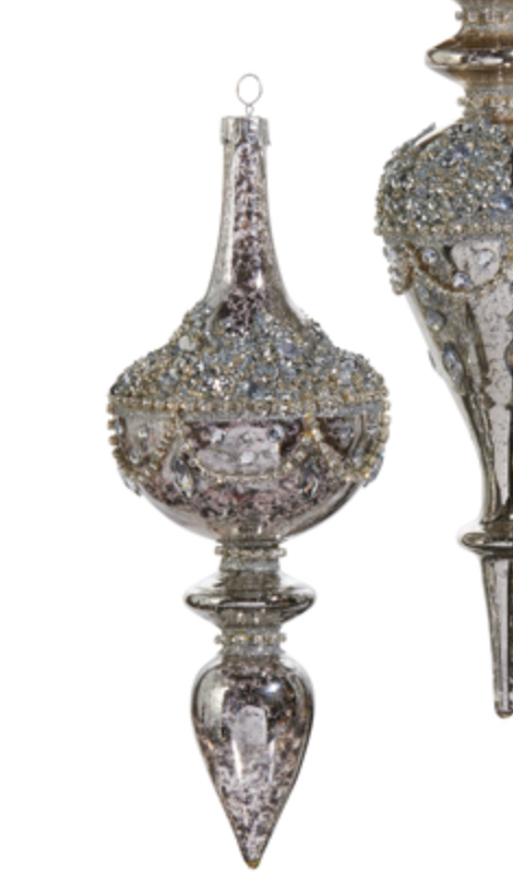 Jeweled Mercury Finial Ornament