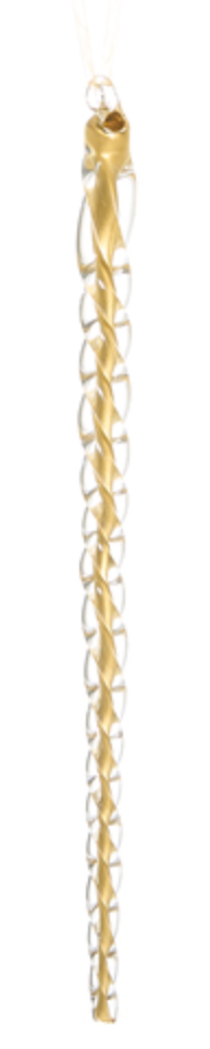 Gold Icicle Ornaments