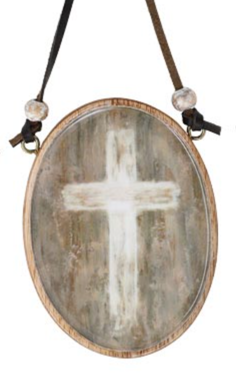 Natural Wood Religious Ornament
