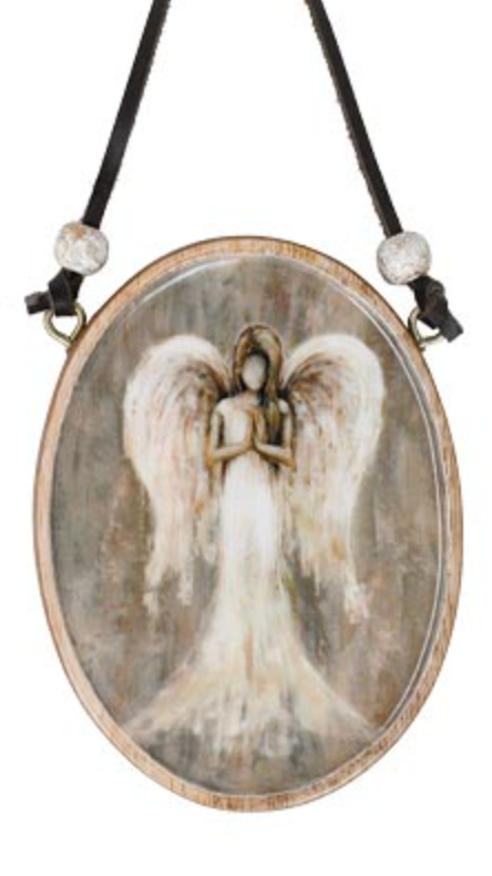 Natural Wood Religious Ornament
