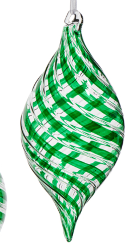 Green Swirl Ornament
