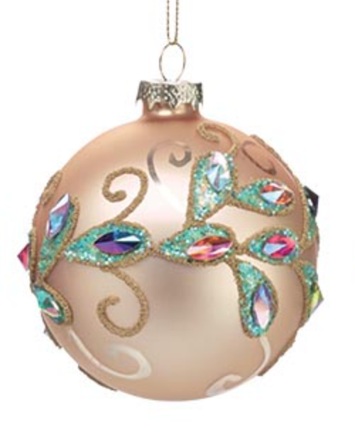 Peacock Themed Ball Ornaments