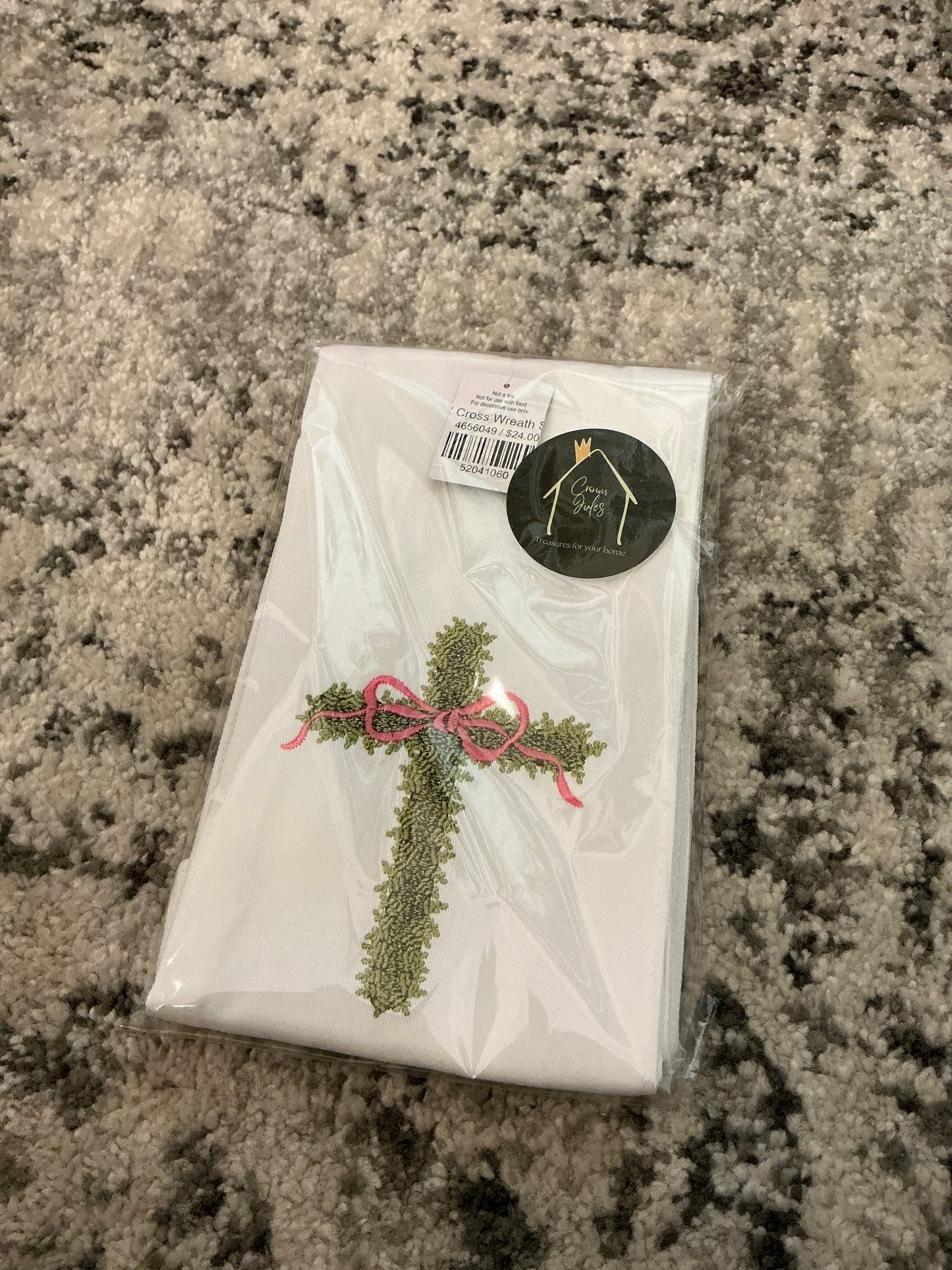 60" Cross Wreath Sash