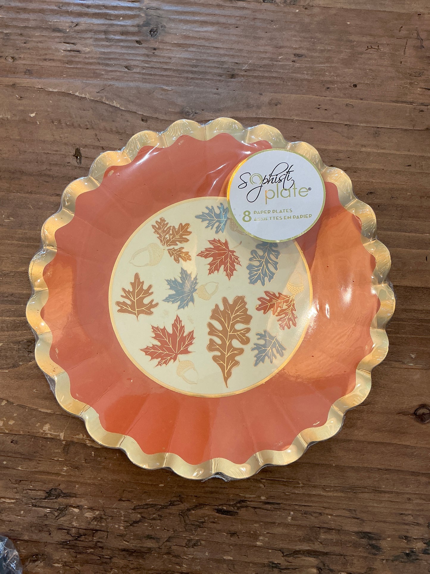 Gilded Harvest Salad Plate