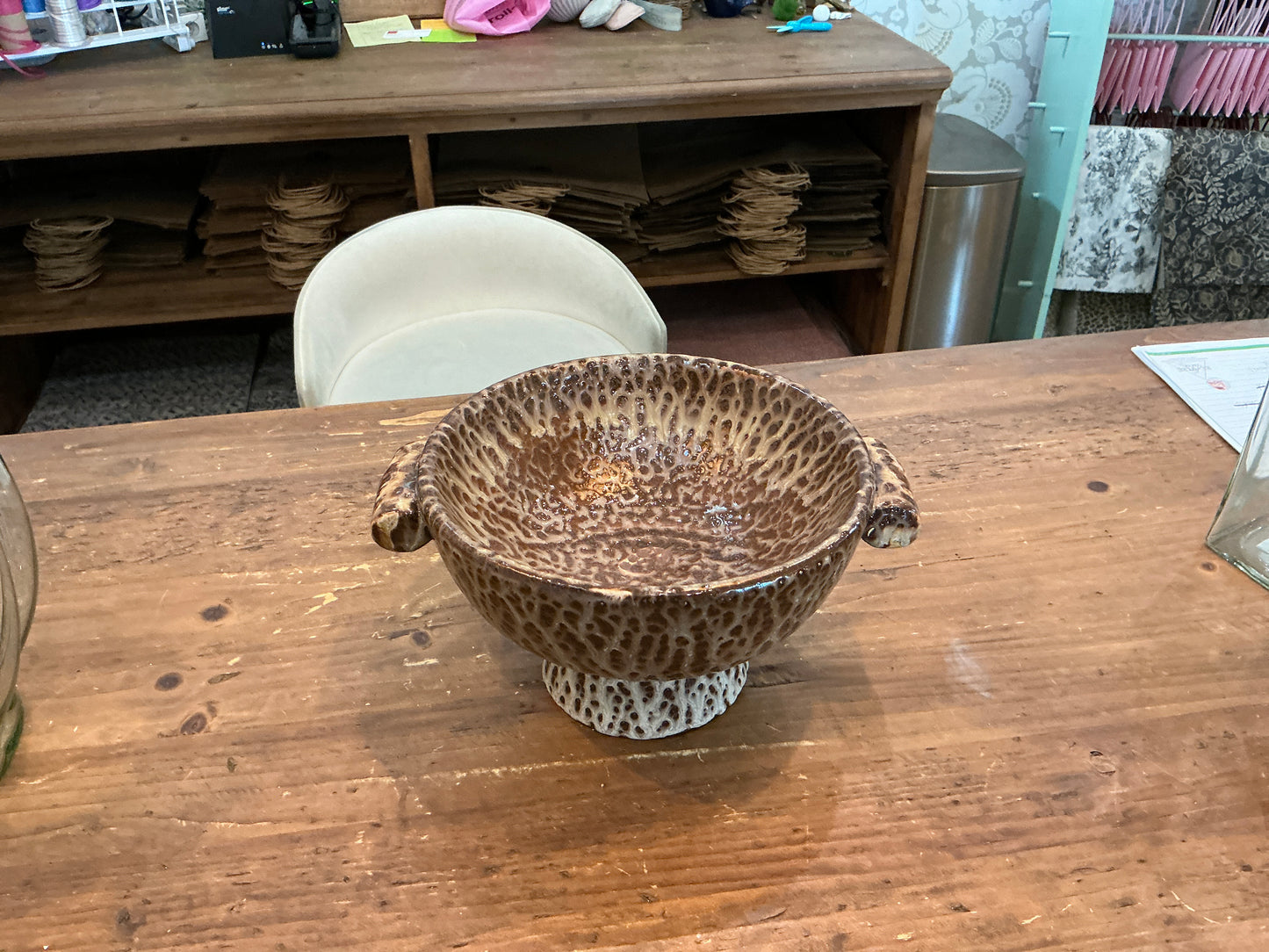 Rustic Ceramic Compote