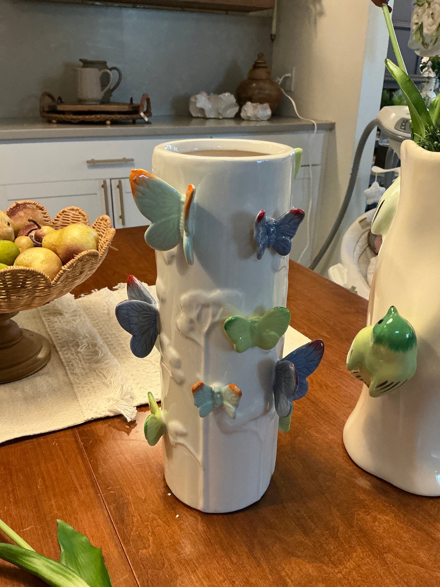 Ceramic Butterfly Vase