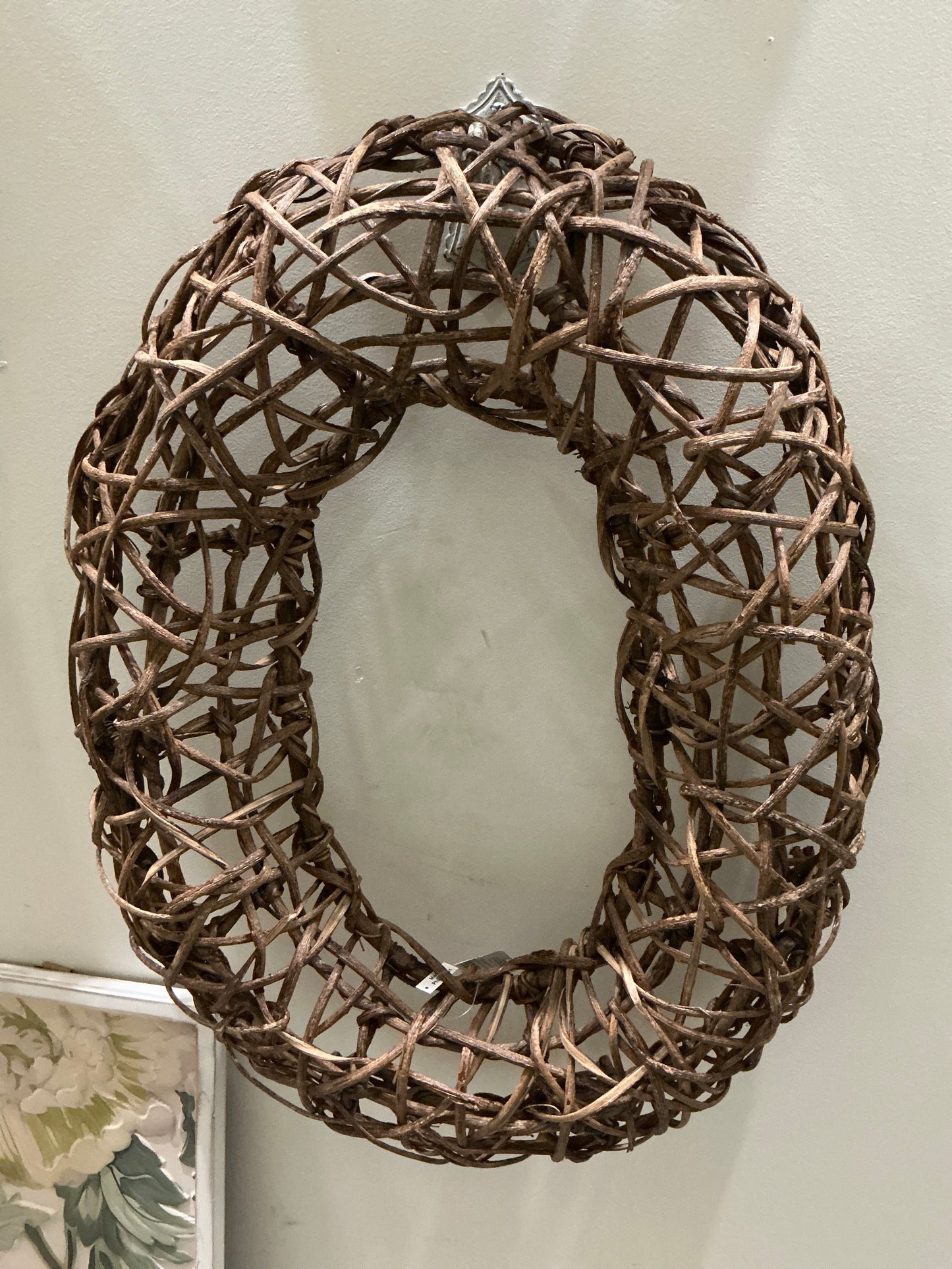 28.5" Oval Wicker Wreath