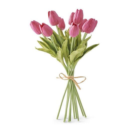 Real Touch Mini Tulip Bundle - Fuchsia
