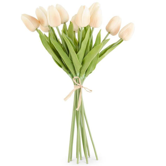Real Touch Mini Tulip Bundle - Light Peach