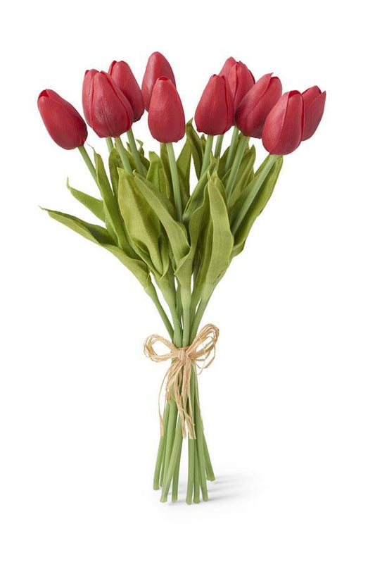 Real Touch Mini Tulip Bundle  - Red
