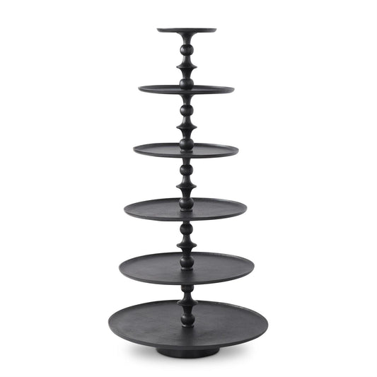 Black Nickel 6 Tiered Round Graduated Stand