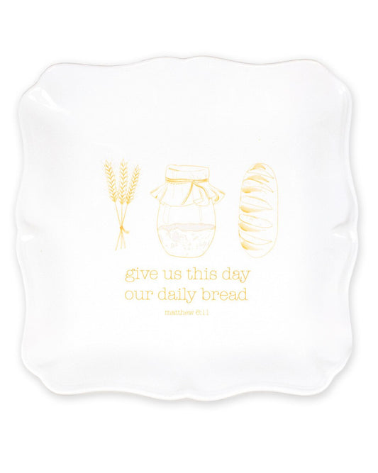 Give Us This Day Square Platter