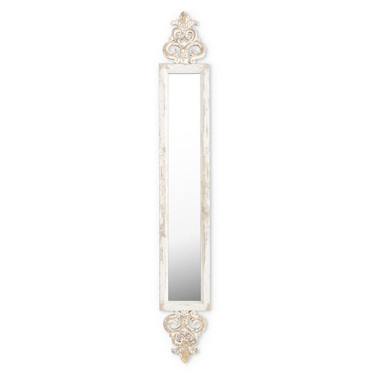 Whitewashed & Gold Wall Mirror