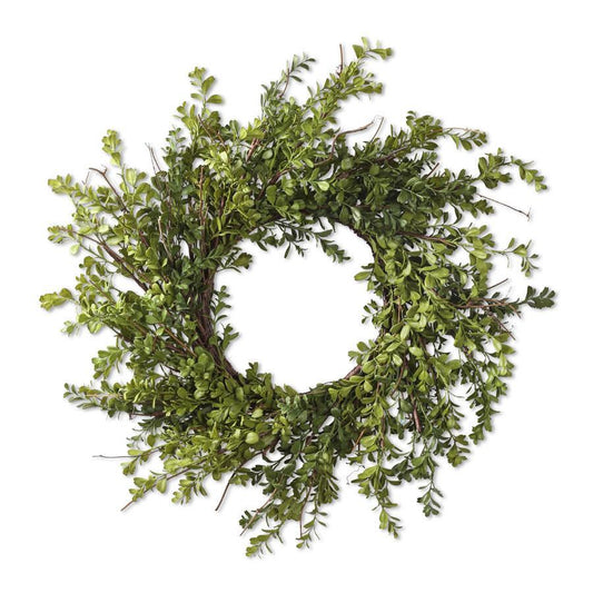 Real Touch Boxwood Wreath - 24 Inch