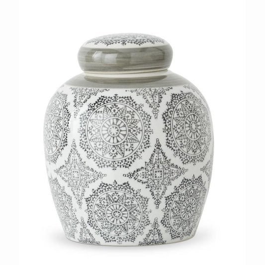 Gray Pattern Canister