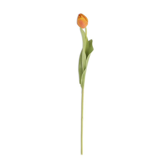 Real Touch Long Stem Tulip - Orange