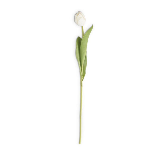 Real Touch Long Stem Tulip - White