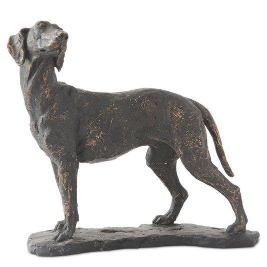 Standing Dog on Black Base