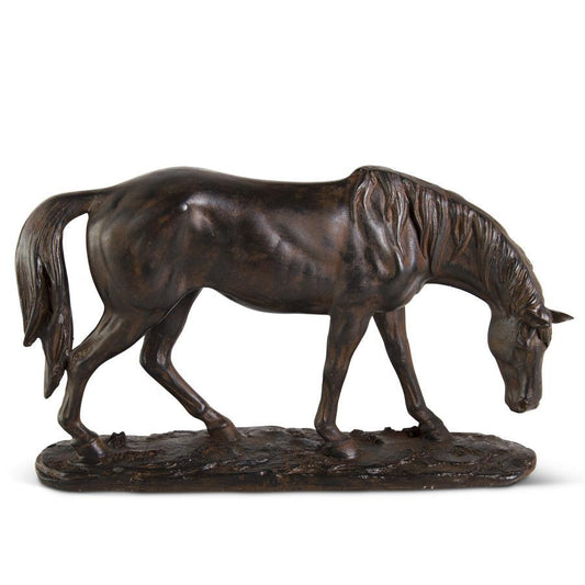 Bronze Finish Horse - Head Down